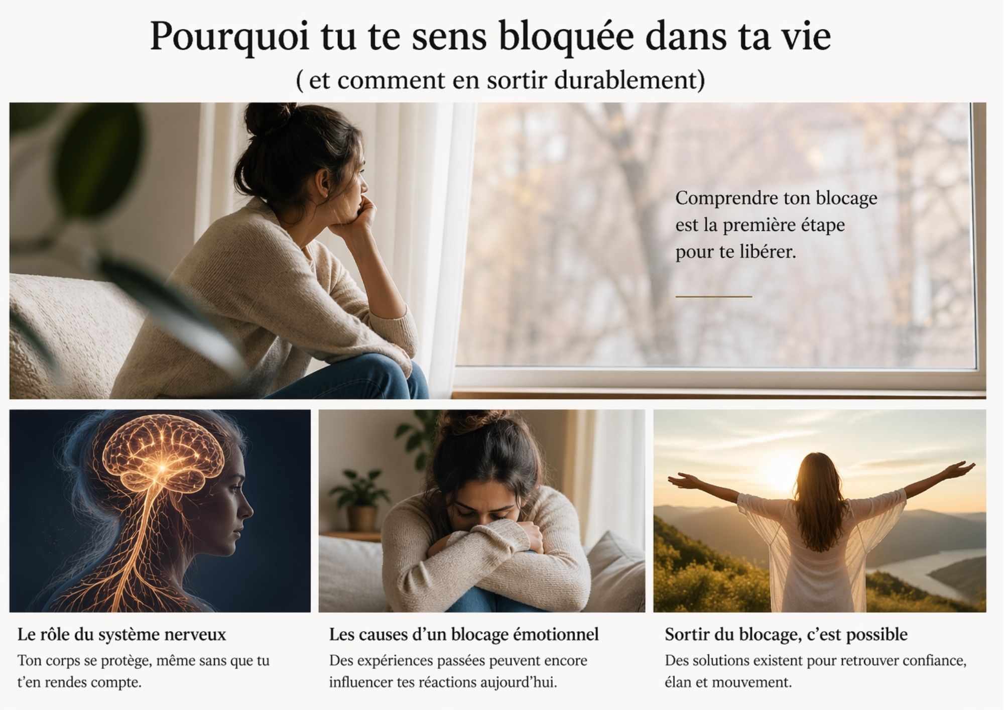 Pourquoi tu te sens bloquée dans ta vie (et comment en sortir durablement)